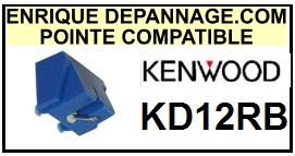 KENWOOD-KD12RB  KD-12RB-POINTES-DE-LECTURE-DIAMANTS-SAPHIRS-COMPATIBLES