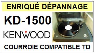 KENWOOD KD1500 KD-1500 Courroie Tourne-disques <BR><small>sc 2014-08</small>