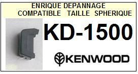 KENWOOD-KD1500  KD-1500-POINTES-DE-LECTURE-DIAMANTS-SAPHIRS-COMPATIBLES