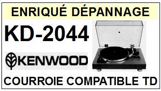 KENWOOD<br> KD2044 KD-2044 courroie (flat belt) pour tourne-disques <BR><small>a 2015-05</small>