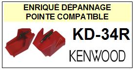 KENWOOD-KD34R  KD-34R-POINTES-DE-LECTURE-DIAMANTS-SAPHIRS-COMPATIBLES