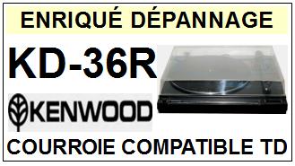 KENWOOD <br>Platine KD36R KD-36R Courroie Tourne-disques <BR>