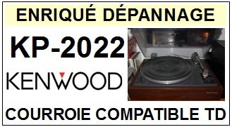 KENWOOD KP2022 KP-2022 Courroie Tourne-disques <BR><small>a 2014-02</small>