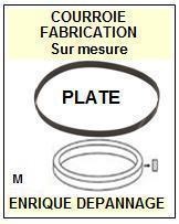KENWOOD KP3020 KP-3020 <br>Courroie plate d'entrainement tourne-disques (<b>flat belt</b>)<small> 2016-01</small>