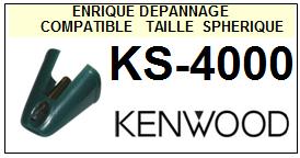 KENWOOD-KS4000  KS-4000-POINTES-DE-LECTURE-DIAMANTS-SAPHIRS-COMPATIBLES