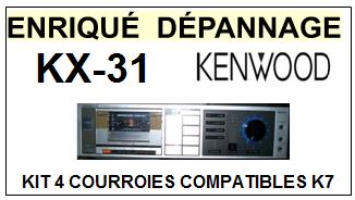 KENWOOD-KX31 KX-31-COURROIES-COMPATIBLES