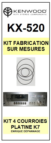 KENWOOD-KX520 KX-520-COURROIES-COMPATIBLES