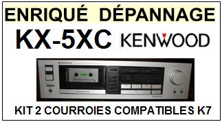 KENWOOD<br> KX5XC KX-5XC kit 3 Courroies (set belts) Platine K7 <br><small>a 2015-05</small>