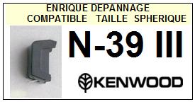 KENWOOD-N39III N-39 III-POINTES-DE-LECTURE-DIAMANTS-SAPHIRS-COMPATIBLES