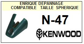 KENWOOD-N47-POINTES-DE-LECTURE-DIAMANTS-SAPHIRS-COMPATIBLES