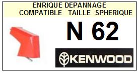 KENWOOD-N62 N-62-POINTES-DE-LECTURE-DIAMANTS-SAPHIRS-COMPATIBLES