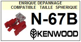 KENWOOD-N67B N-67B-POINTES-DE-LECTURE-DIAMANTS-SAPHIRS-COMPATIBLES