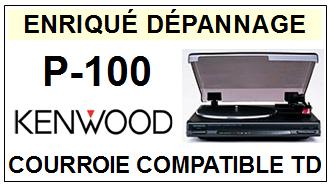 KENWOOD P100 P-100 Courroie Tourne-disques <br><small>sce 2014-02</small>