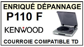 KENWOOD P110F P-110F Courroie compatible tourne-disques