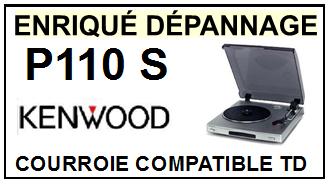 KENWOOD P110S P-110S Courroie compatible tourne-disques