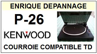 KENWOOD-P26 P-26-COURROIES-ET-KITS-COURROIES-COMPATIBLES