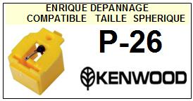 KENWOOD-P26  P-26-POINTES-DE-LECTURE-DIAMANTS-SAPHIRS-COMPATIBLES