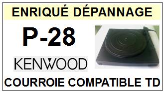 KENWOOD-P28 P-28-COURROIES-COMPATIBLES