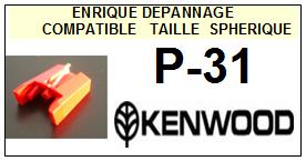 KENWOOD-P31  P-31-POINTES-DE-LECTURE-DIAMANTS-SAPHIRS-COMPATIBLES