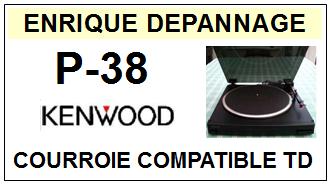 KENWOOD-P38 P-38-COURROIES-COMPATIBLES