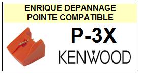 KENWOOD-P3X  P-3X-POINTES-DE-LECTURE-DIAMANTS-SAPHIRS-COMPATIBLES