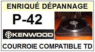 KENWOOD-P42 P-42-COURROIES-ET-KITS-COURROIES-COMPATIBLES