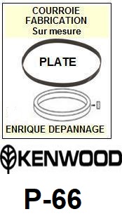 KENWOOD<br> P66 P-66 courroie (flat belt) pour tourne-disques<small> 2015-09</small>