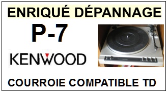 KENWOOD-P7 P-7-COURROIES-COMPATIBLES