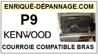 KENWOOD<BR> P9 courroie (square belt)  pour bras tangentiel <br><SMALL>ce+bras 2015-01</small>