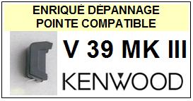 KENWOOD-V39MKIII V-39 MKIII-POINTES-DE-LECTURE-DIAMANTS-SAPHIRS-COMPATIBLES