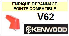 KENWOOD-V62 V-62-POINTES-DE-LECTURE-DIAMANTS-SAPHIRS-COMPATIBLES