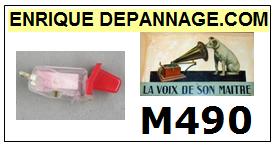 LA VOIX DE SON MAITRE VDM<br> M490 Cellule MONO diamant sphrique pour tourne-disques<SMALL> 2015-04</small>