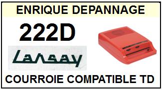 LANSAY 222D  Courroie Mange-disques <small>13-09</small>