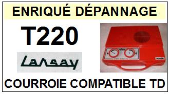 LANSAY <BR>Platine T220 Courroie Mange-disques <br><small>sc 2014-11</small>