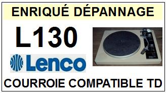 LENCO L130  Courroie Tourne-disques <BR><small>a 2014-09</small>