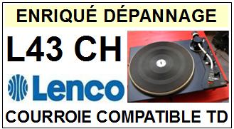 LENCO L43CH L-43CH Courroie Tourne-disques <small>13-07</small>