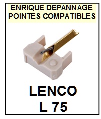 LENCO-L75  (2MONTAGE)-POINTES-DE-LECTURE-DIAMANTS-SAPHIRS-COMPATIBLES