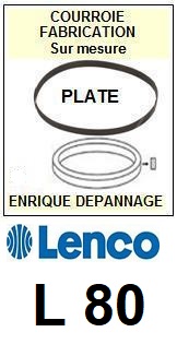 LENCO-L80 ST-35VD-COURROIES-COMPATIBLES