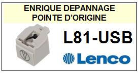 LENCO-L81USB L81-USB-POINTES-DE-LECTURE-DIAMANTS-SAPHIRS-COMPATIBLES