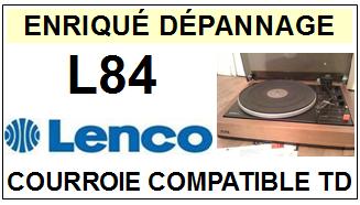 LENCO  L84    Courroie Compatible Tourne-disques