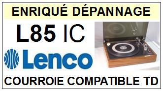 LENCO<br> L85IC L85 IC Courroie (flat belt) Tourne-disques <BR><small>a 2015-04</small>