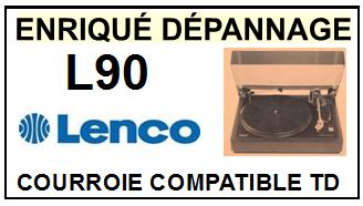 LENCO-L90-COURROIES-COMPATIBLES