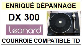 LEONARD-DX300-COURROIES-COMPATIBLES