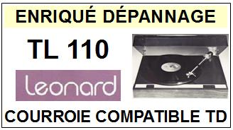 LEONARD TL110  Courroie Tourne-disques <BR><small>a 2014-03</small>