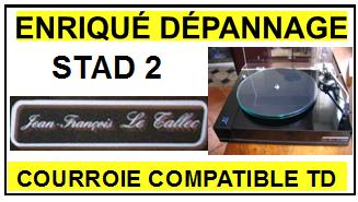 JEAN FRANCOIS LE TALLEC STAD2 STAD-2 Courroie Compatible Tourne-disques
