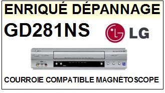 LG GD281NS  Courroie Compatible Magntoscope
