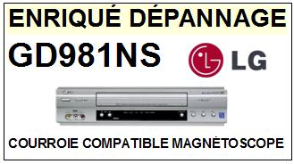 LG GD981NS  Courroie Compatible Magntoscope