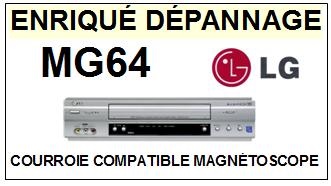 LG MG64  <br>Courroie pour Magntoscope (square belt)<small> 2015-10</small>