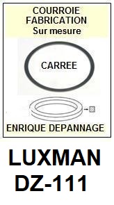 LUXMAN DZ111 DZ-111 
<br>Courroie pour lecteur CD (<b>Cd player square belt</b>)