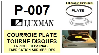 LUXMAN-P007 P-007-COURROIES-ET-KITS-COURROIES-COMPATIBLES